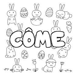 C&Ocirc;ME - Easter background coloring