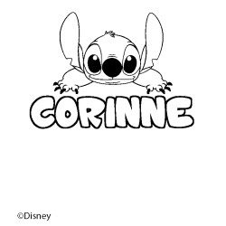 CORINNE - Stitch background coloring