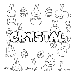 CRYSTAL - Easter background coloring