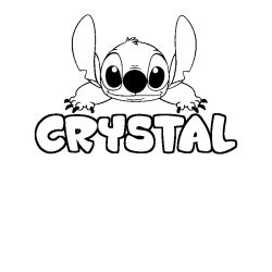 CRYSTAL - Stitch background coloring