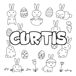 CURTIS - Easter background coloring