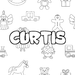 CURTIS - Toys background coloring