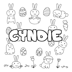 CYNDIE - Easter background coloring