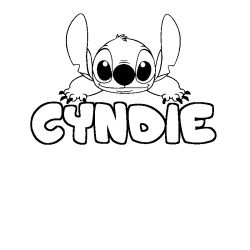 CYNDIE - Stitch background coloring