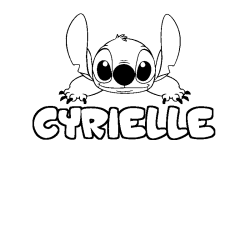 CYRIELLE - Stitch background coloring