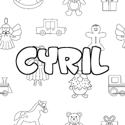 CYRIL - Toys background coloring