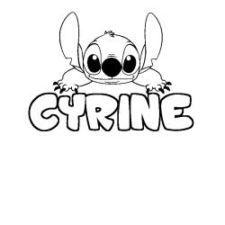 CYRINE - Stitch background coloring