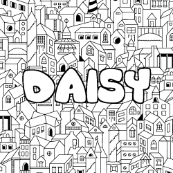 DAISY - City background coloring