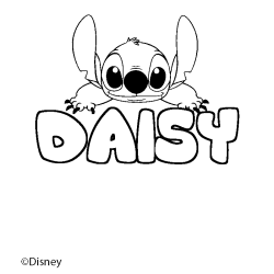 DAISY - Stitch background coloring