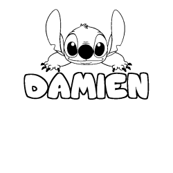 DAMIEN - Stitch background coloring