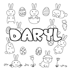 DARYL - Easter background coloring
