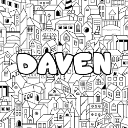 DAVEN - City background coloring