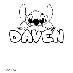 DAVEN - Stitch background coloring