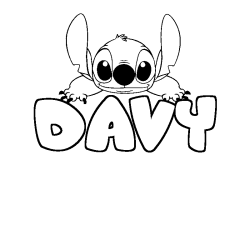 DAVY - Stitch background coloring