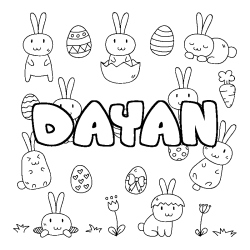 DAYAN - Easter background coloring