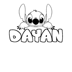 DAYAN - Stitch background coloring