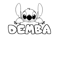 DEMBA - Stitch background coloring