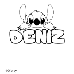 DENIZ - Stitch background coloring