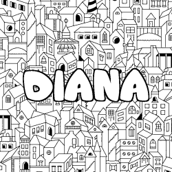 DIANA - City background coloring
