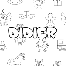 DIDIER - Toys background coloring