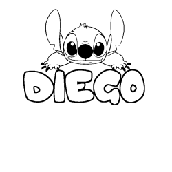 DIEGO - Stitch background coloring
