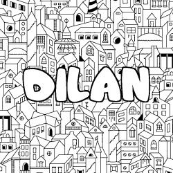 DILAN - City background coloring