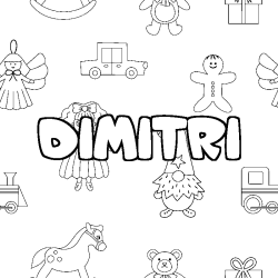 DIMITRI - Toys background coloring