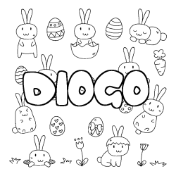 DIOGO - Easter background coloring