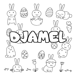 DJAMEL - Easter background coloring