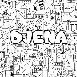 DJENA - City background coloring