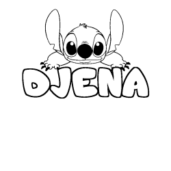 DJENA - Stitch background coloring