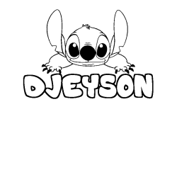 DJEYSON - Stitch background coloring