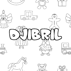 DJIBRIL - Toys background coloring