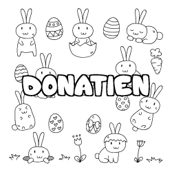 DONATIEN - Easter background coloring