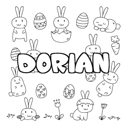 DORIAN - Easter background coloring