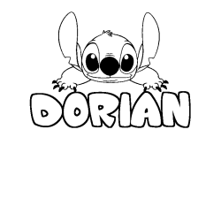 DORIAN - Stitch background coloring