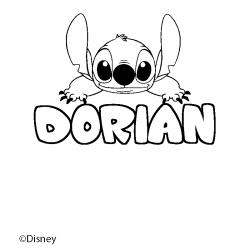 DORIAN - Stitch background coloring