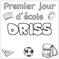 DRISS - School First day background coloring