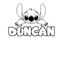 DUNCAN - Stitch background coloring