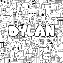 DYLAN - City background coloring