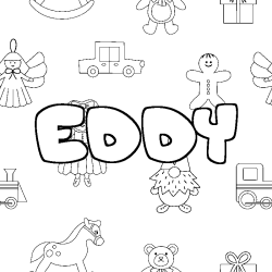 EDDY - Toys background coloring