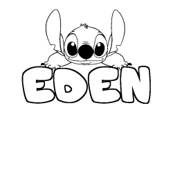 EDEN - Stitch background coloring