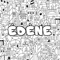 &Eacute;D&Egrave;NE - City background coloring