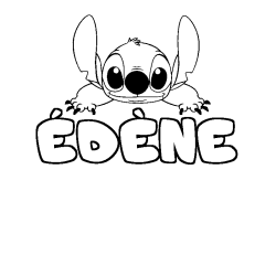 &Eacute;D&Egrave;NE - Stitch background coloring