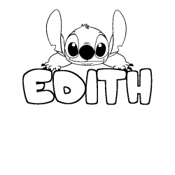 EDITH - Stitch background coloring