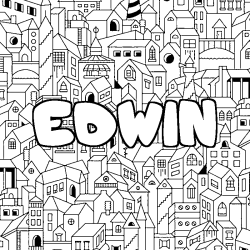 EDWIN - City background coloring