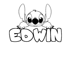 EDWIN - Stitch background coloring
