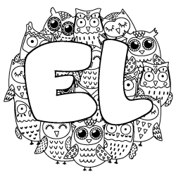 EL - Owls background coloring