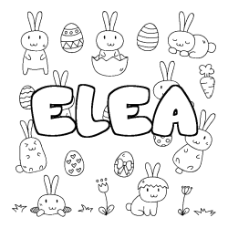 ELEA - Easter background coloring