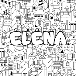 &Eacute;L&Eacute;NA - City background coloring